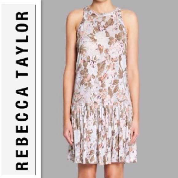 Rebecca Taylor Dresses & Skirts - Penelope Floral-Print Jersey Tank Dress NWT!